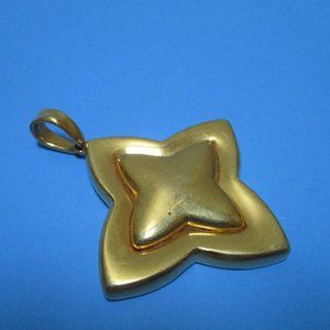 *Vintage Maxine Denker Modernist Golden Pendant